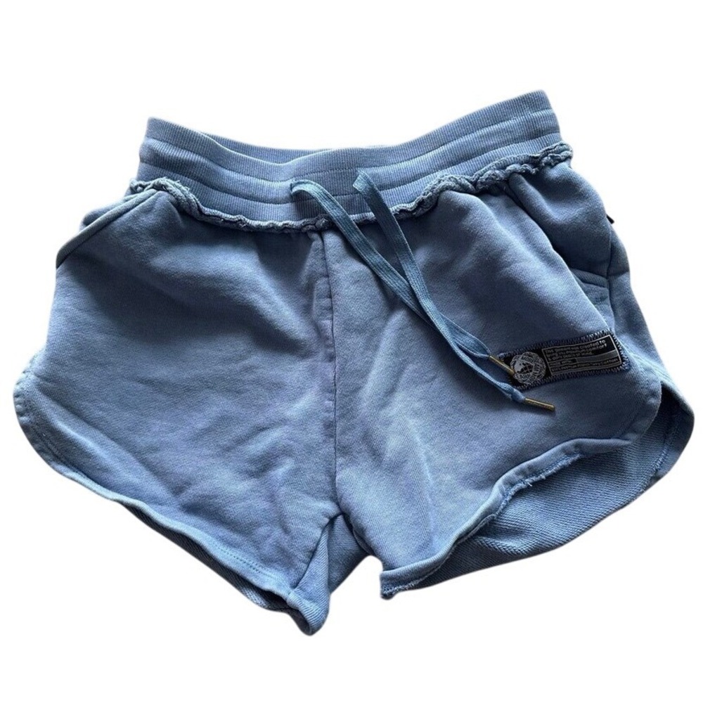 Alphalete Athletics Very Terry Shorts Womens Blue French Terry Gym Workout Small